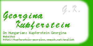 georgina kupferstein business card